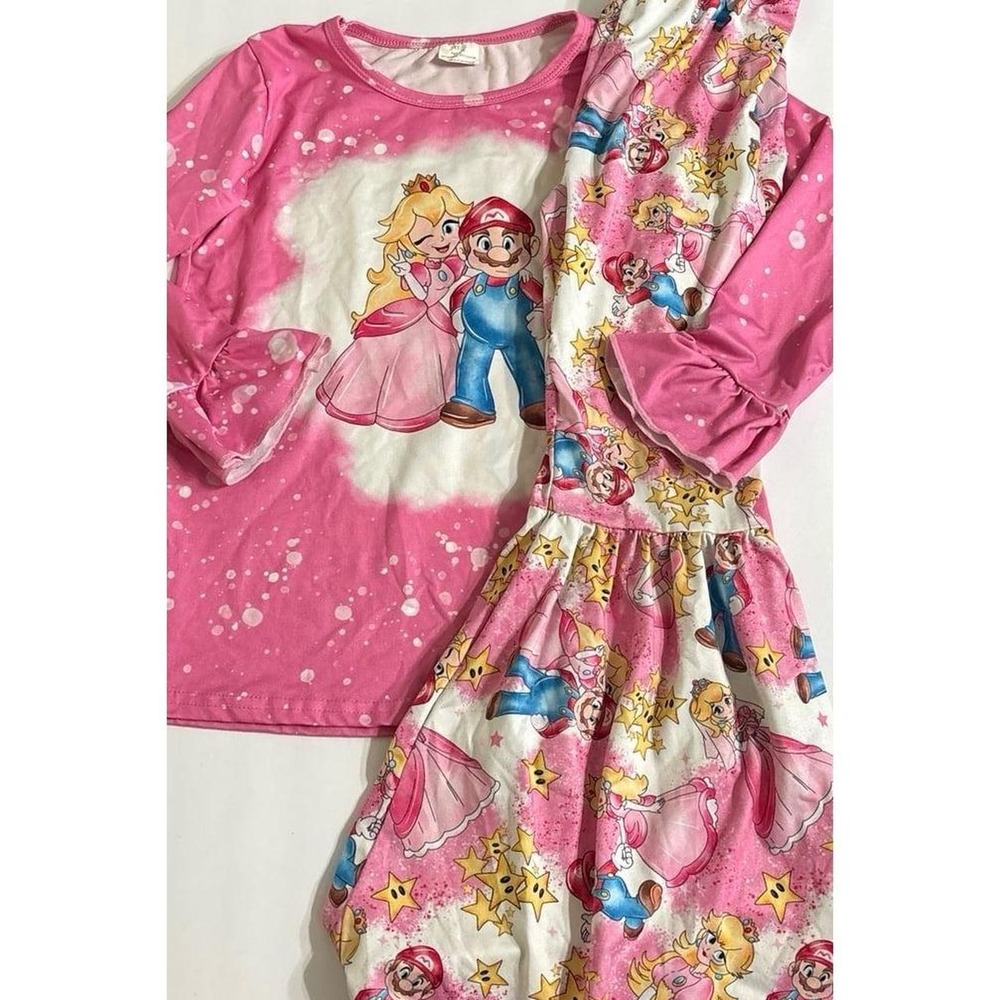 Nintendo, Girls Mario Princess Boutique Outfit (4XL / 8Y-9Y)